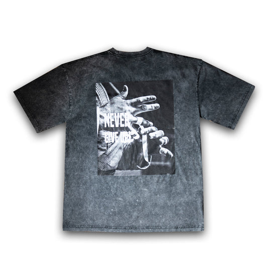 POLO GRIS NEVER GIVE UP